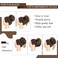 HMD 5 Pieces Messy Hair Bun Hairpiece Tousled Updo for Women Hair Extension Ponytail Scrunchies with Elastic Rubber Band Long Updo Messy Hairpiece Hair Accessories Set for Women（8/30）