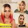 4/613 Blonde Bob Wig Human Hair 13x4 Blonde Lace Front Wigs Human Hair Wigs For Women 180% Density Ombre Brown Roots Blonde Straight Glueless Short Bob Wig with Pre Plucked 12 Inch