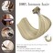 Honsoo Blonde Hair Extensions Clip In Balayage Hair Extensions Real Human Hair Mixed Bleach Blonde 15inch 70g 7pcs Real Human Hair Straight Silky Blonde For Women Natural Hair