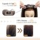 MY-LADY Clip in Human Hair Topper for Women No Bangs 130% Density 10 * 12cm Silk Base 40g 12 inch #2 Dark Brown Remy Hair Top Hairpieces