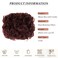 ELAINE Combs Messy Bun Hair Piece Curly Dish Hair Buns Extension Thick Chignon Hairpiece Clip in Ponytail Scrunchies Hair Pieces for Women (Dark Wine Red -#26)