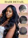 24 Inch Body Wave Lace Front Wigs Human Hair Pre Plucked 180% Density 13x4 Transparent HD Lace Front Wigs for Women Glueless Frontal Wigs with Baby Hair Natural Black Human Hair Wig