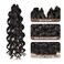 ToyoTress GoGo Curl Crochet Hair - 16 Inch 8 Packs Jet Black Beach Curl Crochet Hair, Curly Ocean Wave Water Wave Deep Twist Crochet Braids Synthetic Braiding Hair Extensions (16 Inch, #1)