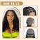 13x8 HD Lace Boho Braided Wigs for Black Women, 18 inch Knotless Box Braid Wig with Curly Hair, Medium Boho Box Braid Wig