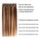 5 Pieces 12" Remy Clip in Hair Extensions Human Hair Ombre Chocolate Brown to Honey Blonde - Silky Straight Short Thick Real Hair Extensions for Women (12 inches, 4/27, 60grams)
