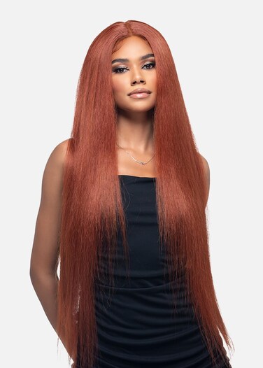 Vivica A. Fox WNB-1, HUMAN HAIR BLEND, Lace Front Wig, Color 1B, Off Black