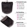 13x4 Lace Frontal Closure Straight Human Hair Ear to Ear HD Lace Frontal Closure Free Part Brazilian Straight Hair Extensions 150% Density Lace Frontal Human Hair Pre Plucked with Baby Hair 14 Inch