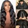 V Part Wig Human Hair Body Wave Wigs Brazilian Virgin Human Hair wigs for Black Women Glueless Clip In Half Wig V Shape Wigs Upgrade U Part Wigs 150% Density Natural Color 24inch