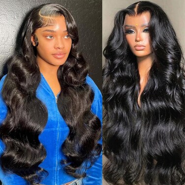 26 Inch Lace Front Wigs Human Hair Body Wave HD Lace Frontal Wig with Baby Hair 180% Density Glueless Body Wave Wigs for Women 13x4 Lace Front Wigs Pre Plucked