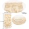 iLUU Hot Pink Cosplay Wedding Synthetic Hair Clip in Long Curly Extensions 100g 24" Wavy Thick Hairpiece Hair Extensions 5 Clips on Synthetic Hair Extension for Party