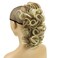 IMISSU Messy Curly Hair Short Claw Ponytail Hair Extensions Pony Tail Clip in Hairpieces (Honey Dirty Blonde)