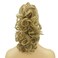 IMISSU Messy Curly Hair Short Claw Ponytail Hair Extensions Pony Tail Clip in Hairpieces (Honey Blonde)