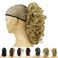 IMISSU Messy Curly Hair Short Claw Ponytail Hair Extensions Pony Tail Clip in Hairpieces (Honey Blonde)