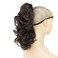 IMISSU Messy Curly Hair Short Claw Ponytail Hair Extensions Pony Tail Clip in Hairpieces (Black Ombre Brown)