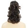 IMISSU Messy Curly Hair Short Claw Ponytail Hair Extensions Pony Tail Clip in Hairpieces (Black Ombre Brown)