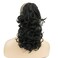 IMISSU Messy Curly Hair Short Claw Ponytail Hair Extensions Pony Tail Clip in Hairpieces (Black)