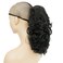 IMISSU Messy Curly Hair Short Claw Ponytail Hair Extensions Pony Tail Clip in Hairpieces (Black)