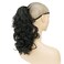 IMISSU Messy Curly Hair Short Claw Ponytail Hair Extensions Pony Tail Clip in Hairpieces (Black)