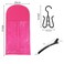 Hair Extension Holder Wig Bag with Hanger Wig Storage Portable Wig Bags Storage Style Hair Travel Hair Extensions Bag for Multiple Wigs Hair Extensions, Wigs &amp; Accessories (rose red)