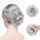 Hair Bun Extensions, Hairpiece Hair Rubber Scrunchies Curly Messy Bun Wavy Curly Donut Hair Chignons Bridal Hairstyle Voluminous Wavy Messy Bun Updo Hair Pieces with Hair Rope and Hairpin, 33g, Grey