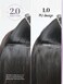 LUVME Invisible Clip in Hair Extensions, 18 Inch 2 Pack 220g 14pcs Silky Straight Human Hair Natural Black Clip ins for Women