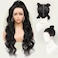 Full Lace Human Hair Wigs 2.0 Body Wave Full Lace Wig Human Hair 100% Remy virgin Hair 180% Density Pre-Plucked With Invisible Knots(Nature Black,26 inches)【FULL LACE WIGS STORE】