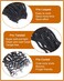 Wavy Senegalese Twist Crochet Hair Curly Ends 16 Inch 8 Packs Short Pre Loope Crochet Hair for Black Women Crochet Kinky Twist Braiding Hair Extensions (16 Inch,1B)