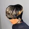 Short Human Hair Wig Pixie Cut Wig for Black Women Human Hair Multicolor Layered Short Haircut wig Glueless Wig with Bangs Full Machine Made Wig Quick Get Up and Go Wig