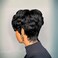 Short Pixie Cut Wig for Black Women Black Pixie Human Hair 1B Short Wigs for Women Soft Real Human Hair Glueless Layered Wigs with Bangs Full Machine Made