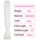 White Braiding Hair Jumbo Braids Extensions Pre Stretched Braiding Hair 24inch 3Pcs Glow in the Dark Hair