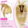 Hair Toppers For Women Real Human Hair 360&deg; 3D Cover Human Hair Topper with Bangs Hair Pieces Wispy Bangs Hair Extensions Clip in Bangs with Thinning Hair for Daily Wear Honey Blonde