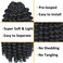 Jamaican Bounce Curly Crochet Hair 10 Inch 6 Packs Wand Curl Crochet Hair Braids Short Curly Braiding Hair Extensions For Black Women(10inch, 1b)