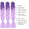 Ombre Braiding Hair Purple/Light Purple Braiding Hair 3pcs Jumbo Braiding Hair Extensions For Box Braids Twist Hair For Braiding 24inch Purple Ombre Braiding Hair(Purple/Light Purple-3 Pcs)