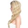 Kalyss 24" Side Parted Lace Front Wigs for Women Long Body Wavy Curly Heat Resistant Japan-made Synthetic Lace Frontal Wigs with Baby Hairs for Daily Wear (Ombre Blonde)