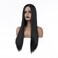 Long black wig for women Straight Wig Glueless Heat Resistant Woman Wigs (black)