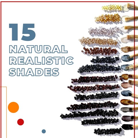 HairPro Italian Keratin Glue Hair Extension Beads for Hair Extension Fusion Keratin Glue Beads Making Wig Tool Fusion I Tip Hair Extensions Original colors (Brown 2.3) (20, Grams)