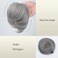 Grey Curly Messy Bun Hair Piece Synthetic Tousled Updo Hair Extension Ponytail With Elastic Rubber Band Updo Ponytail Scrunchies Hairpieces for Women(Dark Grey#)