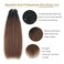 ABH AMAZINGBEAUTY HAIR Kinky Straight Clip in Hair Extensions Real Human Hair 16 Inch Piano Natural Black Mixed with Dark Brown #T4 Yaki Kinky Straight Clip ins Better Length Hair Clip in 120G/7Pcs