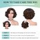 Quantum Love Short Curly Bob Wigs Loose Wave Side Part Wig for Black Women Short Body Wave Bob Synthetic Wig (Ombre Brown 10 inches)
