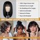 Straight Bob Wig Human Hair 8 Inch Wear and Go 3X1 Lace Front Bob Human Hair Wig with Bangs Short Straight 3x1 HD Lace Frontal Bob Wig Middle Part Lace Frontal Bob wig Pre Plucked Natural black