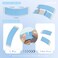 36 PCS Waterproof Lace Tape for Hairpiece Wig Tape, Adhesive Double Sided Waterproof, Strong Hold Clear Lace Supports Toupees for Hair Extension Blue 1/2