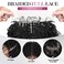 Micro Twist Braided Double Full Lace Wigs for Black Women Mini Braid Wig with Baby Hair Short Curly Box Braid Lace Synthetic Black Hair 14Inch