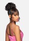 Vivica A. Fox BPB-HEAVEN, Bang &amp; Bun, PIN CURL DOME w/BANG &amp; SPIRAL CURL SIDES, Color 2 Dark Brown