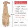 Leeven Blonde Soft Locs 36 Inch New Faux Locs Crochet Hair 7 Packs Pre-looped Extended Natural Wavy Goddess Locs Afro Roots Crochet Braids Synthetic Braiding Hair for Women (#613)