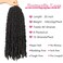 Leeven 20 Inch Butterfly Locs Crochet Hair Natural Black 6 Packs Distressed Locs Crochet Braids Hair Pre-looped Synthetic Messy Butterfly Crochet Faux Locs Hair Extensions 1B#