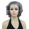 Lydell 10" Lace Front Wigs Gray Curly Women Wigs Natural Heat Resistant Synthetic Wig