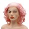 Hair Synthetic Lace Front Wig Wavy Short 10inch Pink Heavy Density Realistic Wig