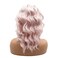 Hair Synthetic Lace Front Wig Wavy Short 14inch Dark Root Pink Ombre Heavy Density Realistic Wig