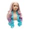 Hair Synthetic Lace Front Wig Wavy Long 26inch Pink and Light Purple and Light Blue Mix Heavy Density Heat Resistant Realistic Wig
