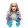 Hair Synthetic Lace Front Wig Wavy Long 26inch Pink and Light Purple and Light Blue Mix Heavy Density Heat Resistant Realistic Wig